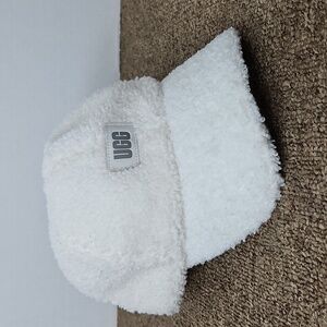 UGG White Sherpa Baseball Cap OS